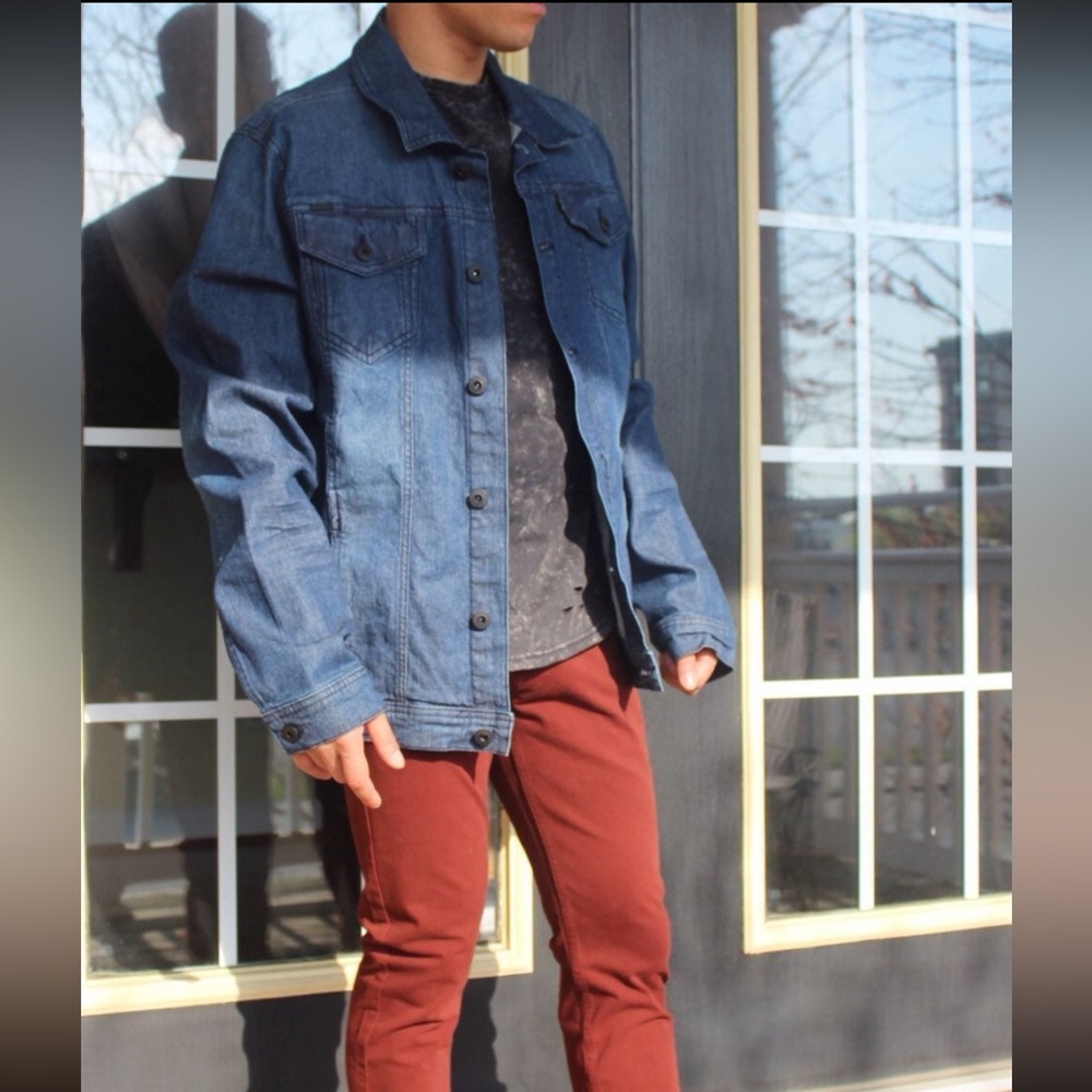 Buffalo David Bitton Dark Blue Lightweight Denim Jacket